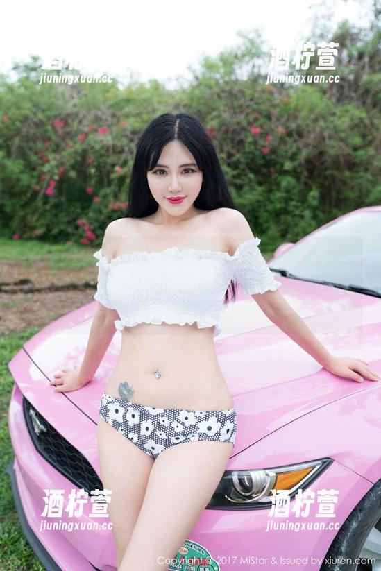MiStar魅妍社 - 原图里的红裙是怎么回事？夏倪可ella真让人在线想坠入那色彩中！